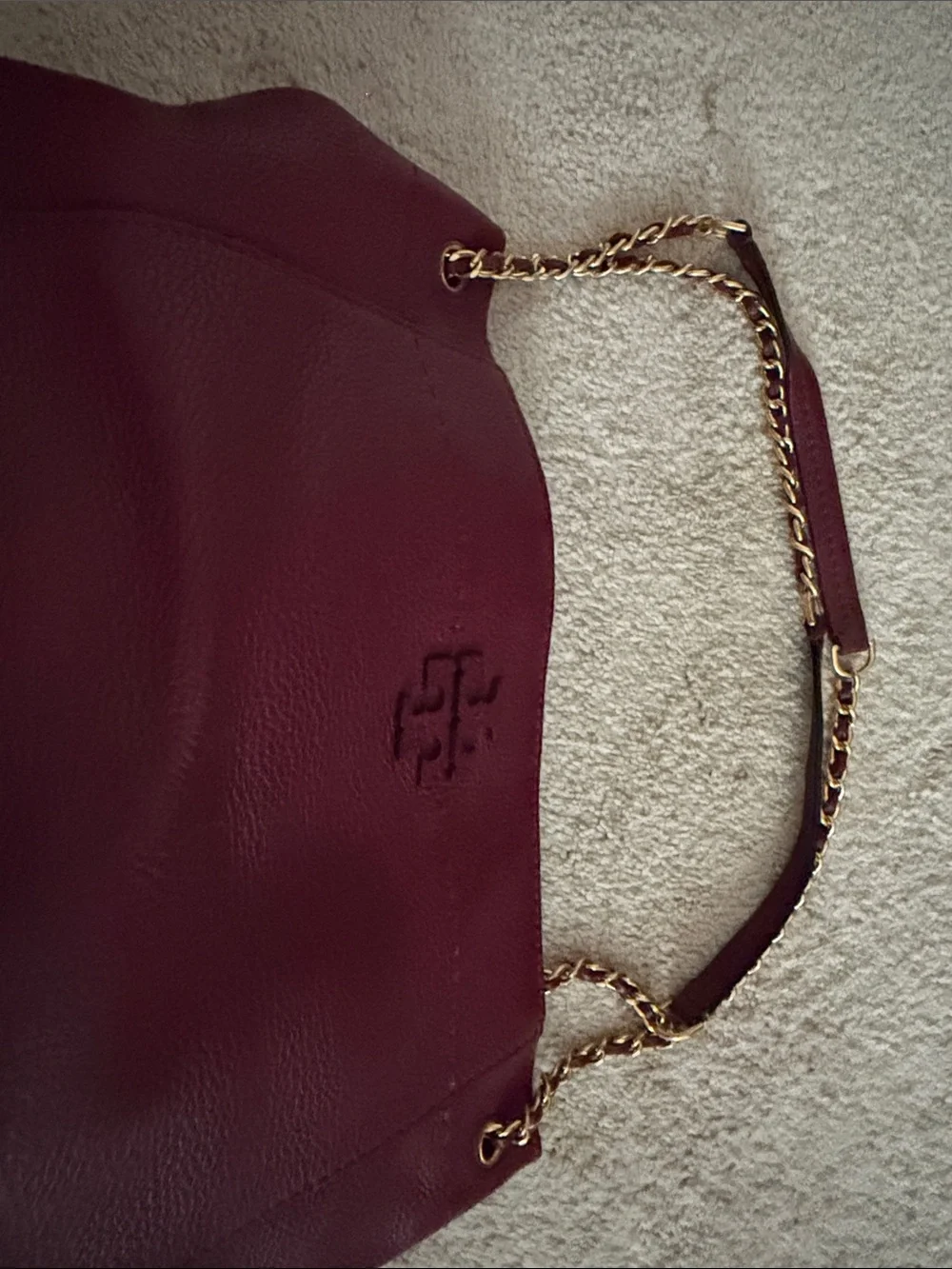 Tory Burch pebbled leather